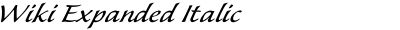 Wiki Expanded Italic